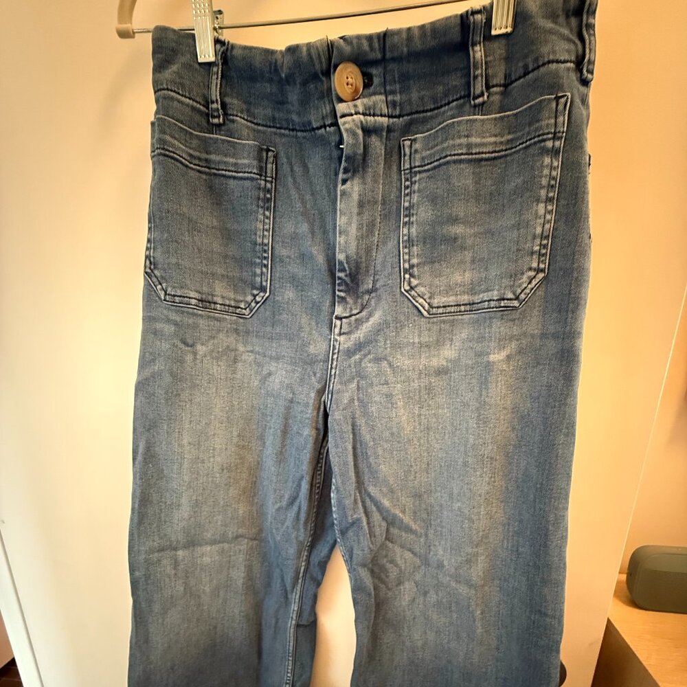 Maeve Cropped High-Rise Wide Leg Colette Jean